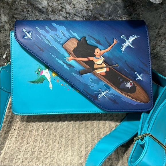 Loungefly Handbags - NWT Loungefly Disney Just Around the Riverbend Pocahontas Crossbody Bag